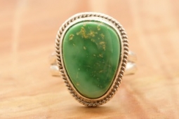 Genuine Emerald Valley Turquoise Native American Ring